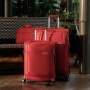 Samsonite D'Lite lett myk utvidbar stor koffert 78 cm Chili Red