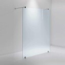 INR Iconic Nordic Rooms Dusjvegg ARC 43 Måltilpasset Brushed Stainless / Frostet Glass