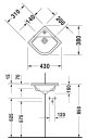 Duravit Starck 3 servant, 43x38 cm, hvit