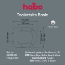 Habo Basic Toalettsete Hvit