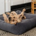 Fantail hundeseng Snug Mellow Smoke Gray, Str M: 100 x 80 cm