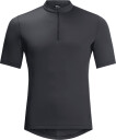 Jack Wolfskin Men's Bike Commute Half Zip T-Shirt Grå S Man