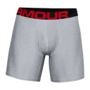 Under Armour Tech 6in 2 Pack, boksershorts, herre MD Mod Gray Light Heath