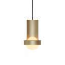 Tala Loop Single Taklampe Liten Gold with Sphere III