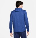 Nike Dri-Fit Element Uv Running Hoodie Herre Obsidian/Game Royal Heather XL