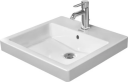 Duravit Vero Servant for nedfelling 500x465 mm, 1 blanderhull, Wondergliss