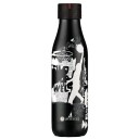 Les Artistes - Bottle Up Design termoflaske 0,5L svart/hvit