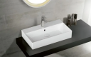 Bathco Bruselas Toppmontert Servant 50x42x13,5 cm, med overløp, Hvit