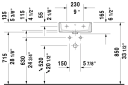 Duravit Vero Air Toppmontert servant 400x350 mm, 1 bl.hull, m/o.l, Hvit m/WG