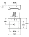 GUSTAVSBERG ARTIC 4550 SERVANT 55X44