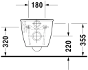 Duravit Darling New Vegghengt toalett 365x540 mm, Hvit med HygieneGlaze