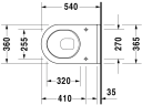 Duravit Starck 3 Vegghengt toalett 365x540 mm, Hvit med HygieneGlaze