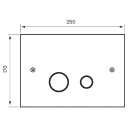 Tapwell Duo112 Betjeningsplate Geberit Krom