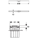 Geberit CleanLine 60 for tynne fliser 300-1300 mm. Børstet stål