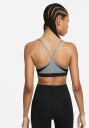 Nike Indy Light-Support Padded V-Neck Sports Bra Dame Smoke Grey/Pure/Black/White XS