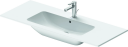 Duravit Me By Starck Møbelservant 1230x490 mm, u/bl.hull, m/overløp, Hvit