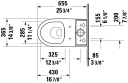 Duravit No.1 Gulvstående toalett 365x655 mm, Rimless, Hvit