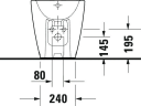 Duravit D-Neo Gulvstående bidet 370x580 mm, Hvit m/WG