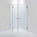 INR Iconic Nordic Rooms Dusjhjørne ARC 14 Måltilpasset Brushed Brass / Frostet Glass