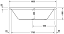 Duravit Vero Air Badekar for innbygging 1900x900 mm