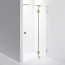 INR Iconic Nordic Rooms Dusjnisje ARC 5 Måltilpasset Brushed Brass / Opal Klart Glass