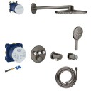 Grohe Grohtherm Smartcontrol dusjsett, børstet sort krom