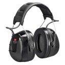 3M Peltor WorkTunes Pro HRXS220A - Hodetelefoner med radio - hodebånd - kablet - 3,5 mm jakk - svart