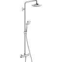 Hansgrohe Croma Select E 180 dusjsett, krom/hvit