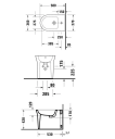 Duravit White Tulip Gulvstående Bidé 370x580 mm, m/overløp, Hvit m/WG