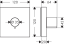 Axor Showersolution Avsperringsvent. For innbygging, Polert Gull