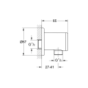 Grohe Relexa slangeuttak Krom/Mattkrom