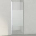 INR Iconic Nordic Rooms Dusjnisje Linc 2 Original Matt Aluminium / 77,5cm Stripe Glass