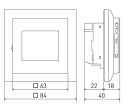 Micro Matic Termostat WiFi MWD5 1999 Sort - 5400073