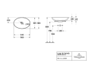 V&B Loop & Friends Toppmontert servant 560x380 mm, m/overløp, Stone White m/C+