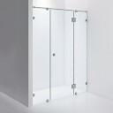 INR Iconic Nordic Rooms Dusjnisje ARC 7 Måltilpasset Brushed Stainless / Timeless Klart Glass