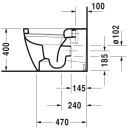 Duravit ME By Starck Gulvstående toalett 370x600 mm.