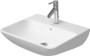 Duravit ME by Starck Vegghengt servant 550x440 mm, 1 bl.hull, m/o.l, Hvit m/WG