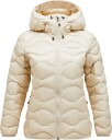 Peak Performance Helium Down Hood Jacket Dame Sand Fog S