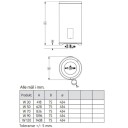 Oso Wally W 80 - 2 KW Ø435x1025 mm, 80 liter.