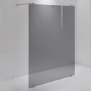 INR Iconic Nordic Rooms Dusjvegg ARC 43 Måltilpasset Brushed Stainless / Grått Glass