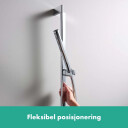 Hansgrohe Unica Dusjstang Med slange, 90 cm, Krom