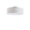 Lindby Taklampe Sebatin av stoff, kremfarget