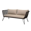 Bloomingville - Loungesofa m/puter Svart 1648830-01-0 1612757-02-0