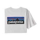 Patagonia Men's P-6 Logo Responsibili-Tee Hvit M Man