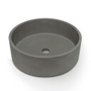 Bathco Pesquera Toppmontert Servant Ø40x13 cm, uten overløp, Lys Grå