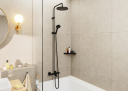 Hansgrohe Vernis Blend Showerpipe 240 1jet, med kartermostat, Sort Matt