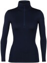 Icebreaker 260 Tech Ls Half Zip Dame Ib/Midnight Navy S