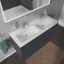 Duravit Me By Starck Dobbelservant 1300x490 mm, 2 blanderhull