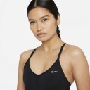 Nike Indy Light-Support Padded V-Neck Sports Bra Dame Black/Black/Black/White L