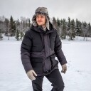 Dovrefjell Frost Q.B Tex dunjakke (M) black/grey - Str. M